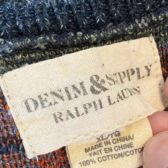 Ralph Lauren | Denim & Supply Womens Aztec Southwestern Geometric Sweater XL - Picture 7 of 8